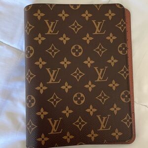 Louis Vuitton Monogram Canvas Portfolio Brown with Pink Trim